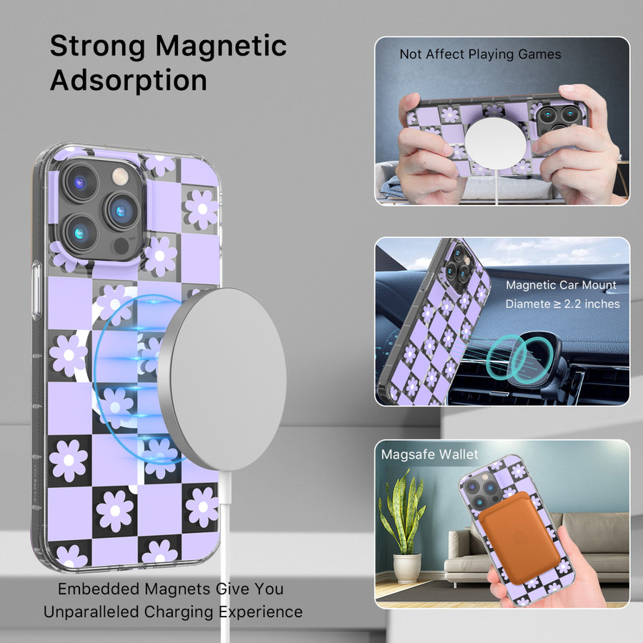MyBat Pro Mood Series MagSafe Case for Apple iPhone 14 Pro Max - Retro Purple Floral - RIP14PMCSFSSM510-5.jpg