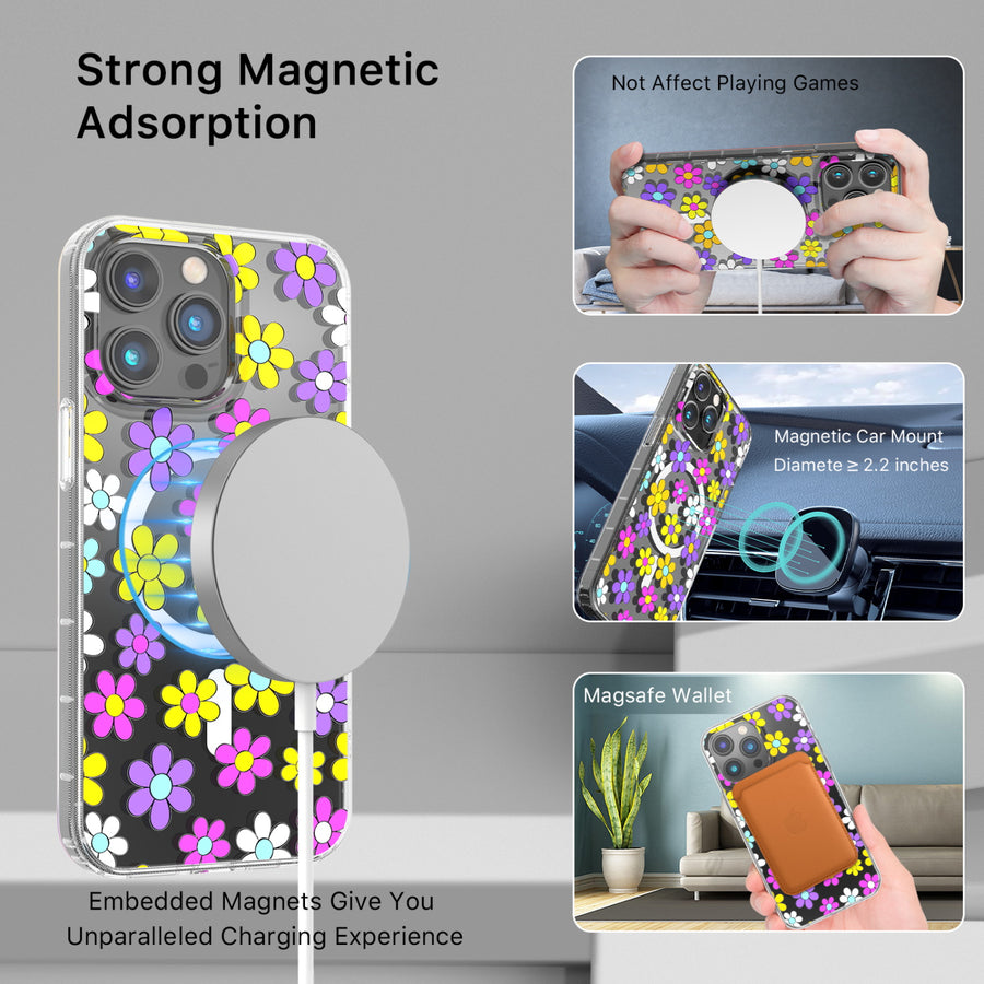 MyBat Pro Mood Series MagSafe Case for Apple iPhone 14 Pro Max - Multi Color Daisy - RIP14PMCSFSSM511-5.jpg