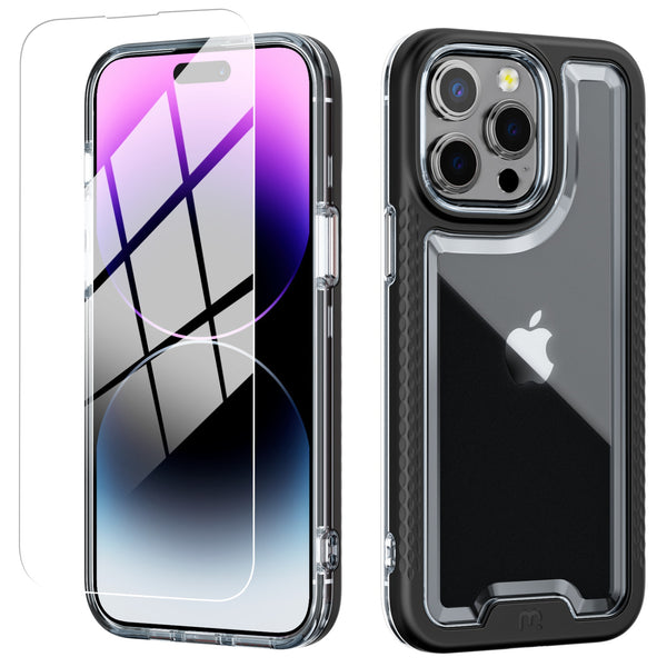 MyBat Pro Lux Series Case with Tempered Glass for Apple iPhone 14 Pro Max - Black - RIP14PMCSG5TS001-2.jpg