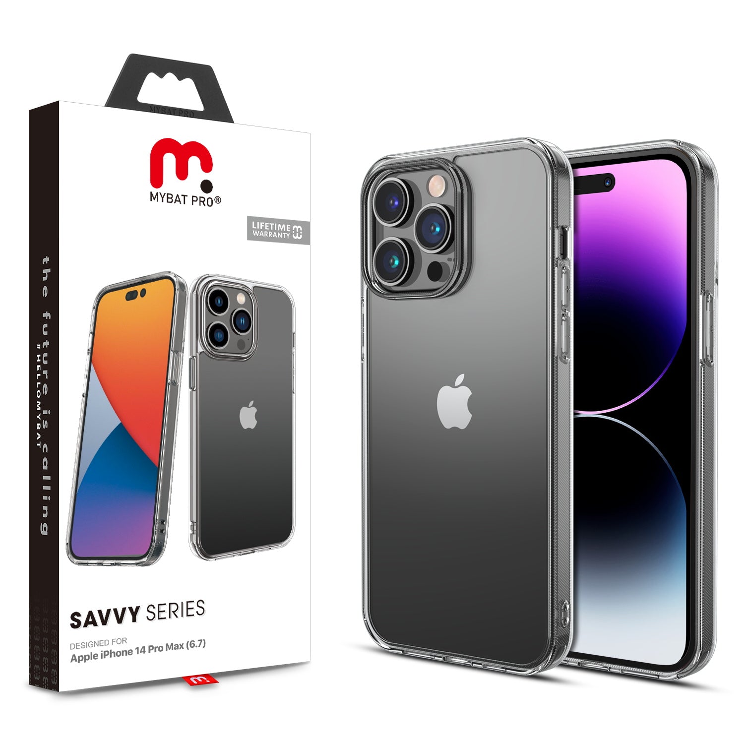 MyBat Pro Savvy Series Case for Apple iPhone 14 Pro Max - Crystal Clear