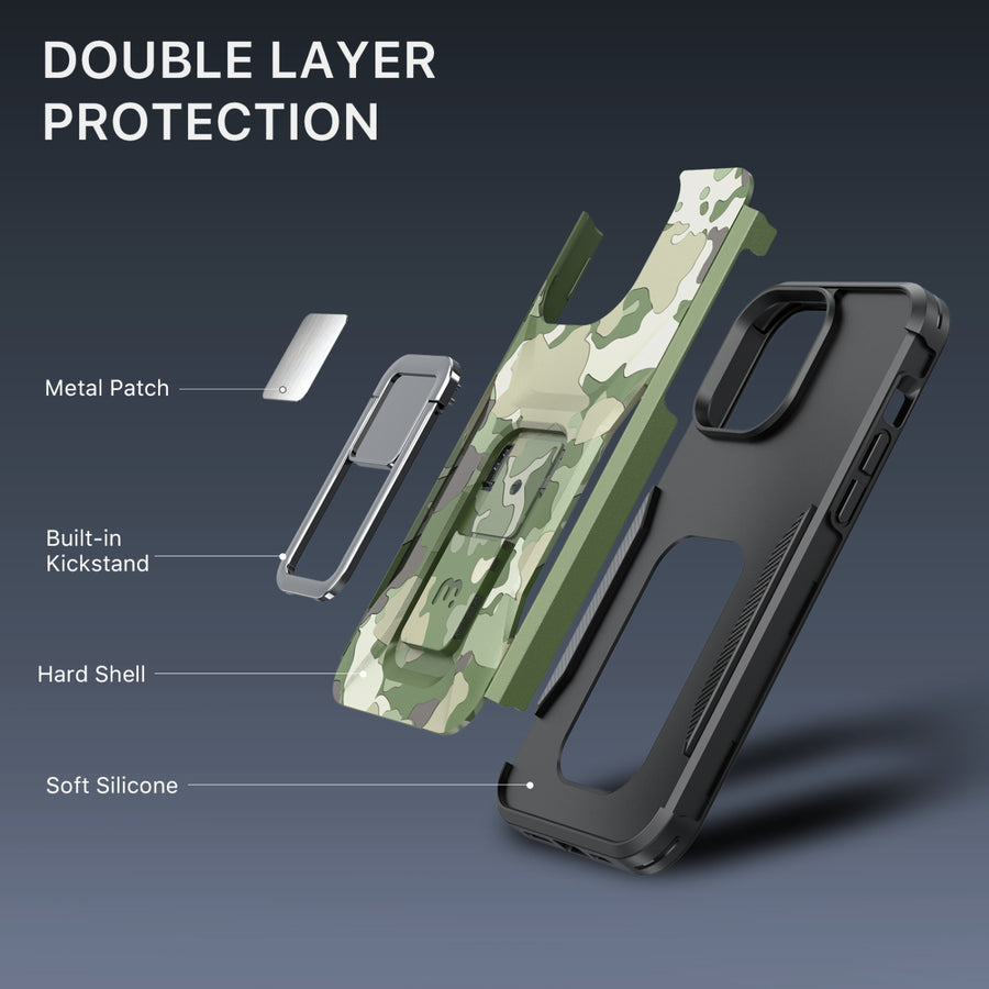 MyBat Pro Stealth Series (with Stand) for Apple iPhone 14 Pro Max - Army Green Camo / Black - RIP14PMCSSTSM004-3.jpg