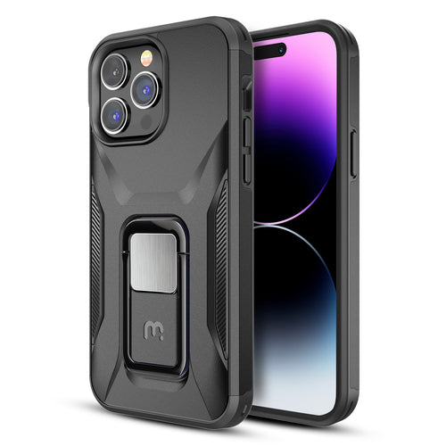 MyBat Pro Antimicrobial Stealth Series (with Stand) for Apple iPhone 14 Pro Max - Black / Black - RIP14PMCSSTSS001-2.jpg