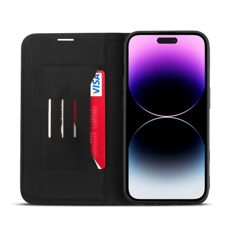 MyBat Pro Executive Series Wallet Case for Apple iPhone 14 Pro Max - Black - RIP14PMPCMJPN001-3.jpg