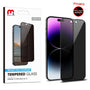 MyBat Pro Privacy Full Coverage Tempered Glass Screen Protector for Apple iPhone 14 Pro Max - Black