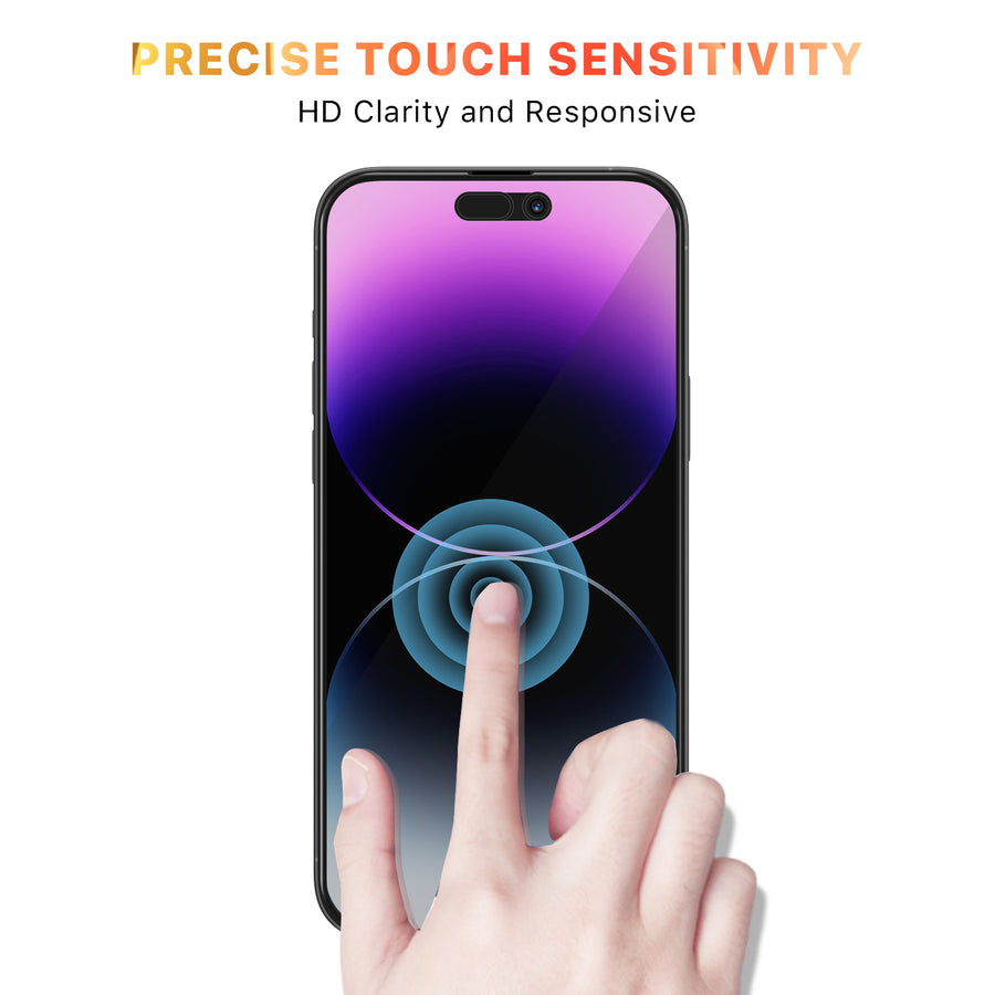 MyBat Pro Privacy Full Coverage Tempered Glass Screen Protector for Apple iPhone 14 Pro Max - Black - RIP14PMSCF111-6.jpg