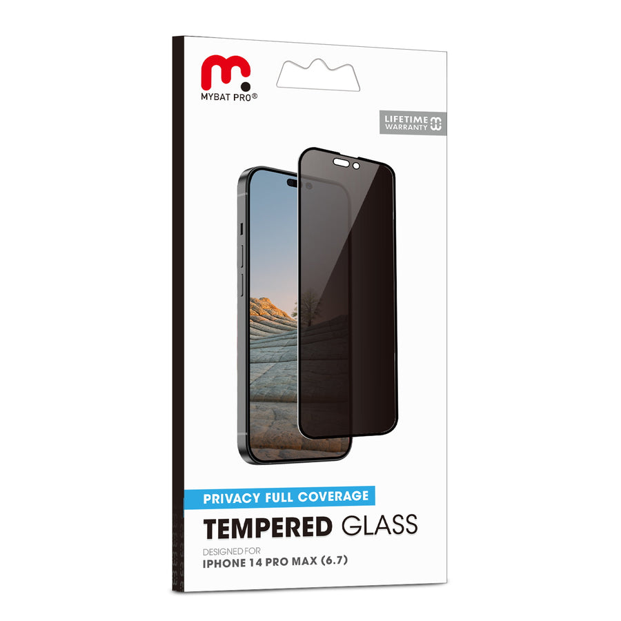 MyBat Pro Privacy Full Coverage Tempered Glass Screen Protector for Apple iPhone 14 Pro Max - Black - RIP14PMSCF111-8.jpg
