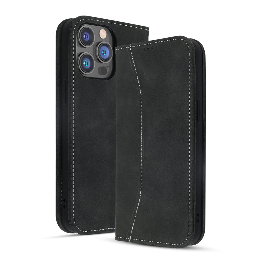 MyBat Pro Antimicrobial Executive Series Wallet Case for Apple iPhone 14 Pro - Black - RIP14PPCMJP001-2.jpg