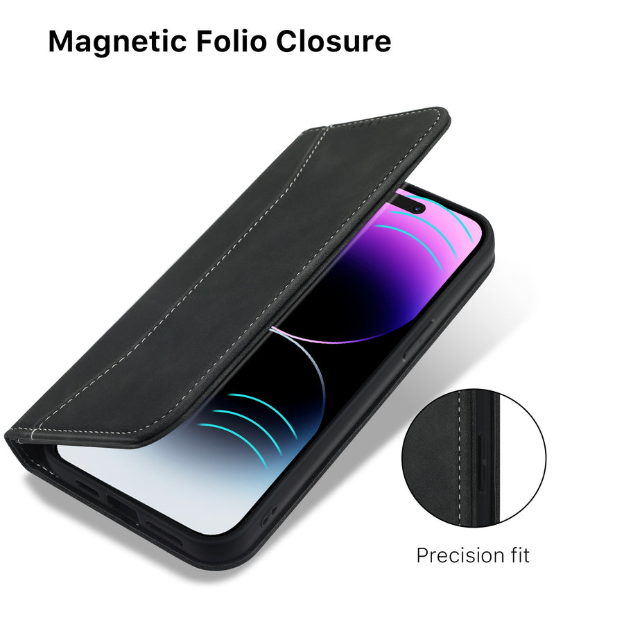 MyBat Pro Antimicrobial Executive Series Wallet Case for Apple iPhone 14 Pro - Black - RIP14PPCMJP001-5.jpg