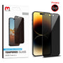 MyBat Pro Privacy Full Coverage Tempered Glass Screen Protector for Apple iPhone 14 Pro - Black