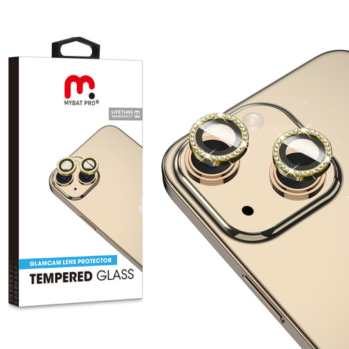 MyBat Pro Tempered Glass GlamCam Lens Protector for Apple iPhone 14 / 14 Plus - Gold - RIP14SCLE202-1.jpg