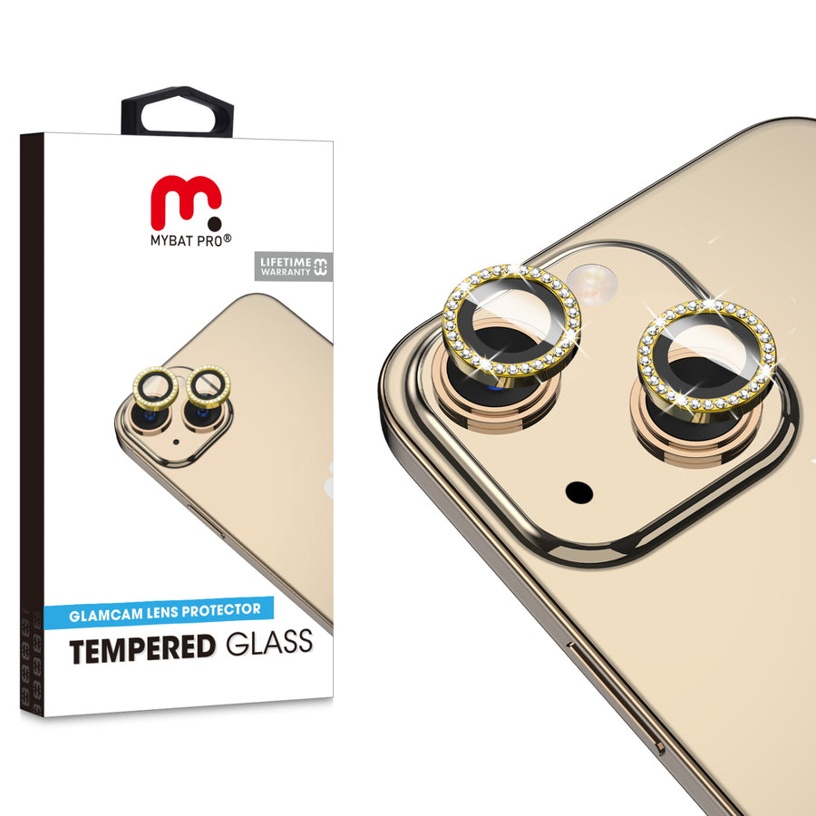 MyBat Pro Tempered Glass GlamCam Lens Protector for Apple iPhone 14 / 14 Plus - Gold - RIP14SCLE202-1.jpg