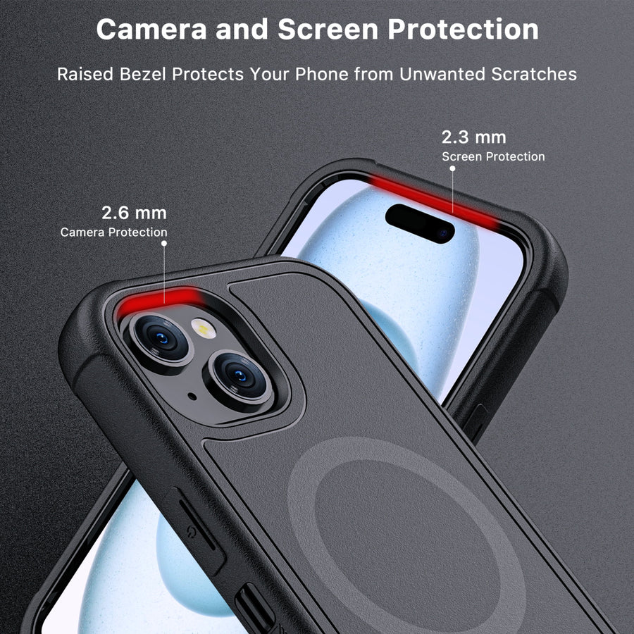 MyBat Pro Maverick Series MagSafe Case w/ Holster and Tempered Glass for Apple iPhone 15 - Black - RIP15CS3NXMS001-6.jpg