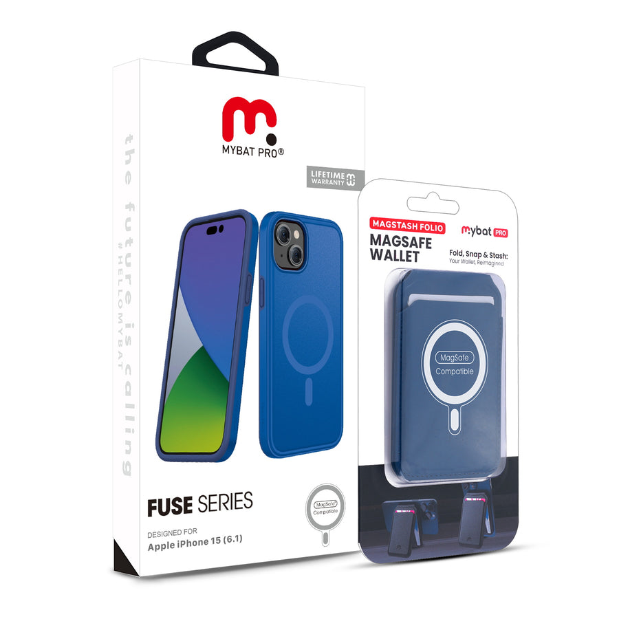 MyBat Pro Fuse Series Case Bundle + MagStash Wallet Folio for Apple iPhone 15 - Blue - RIP15CSD5MS104-CH412-9.jpg