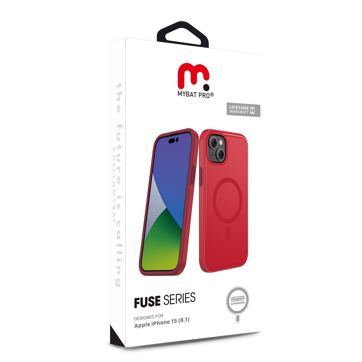 MyBat Pro Fuse Series w/ MagSafe Case for Apple iPhone 15 - Red
