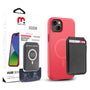 MyBat Pro Fuse Series Case Bundle + MagStash Wallet Folio for Apple iPhone 15 - Red  / Black