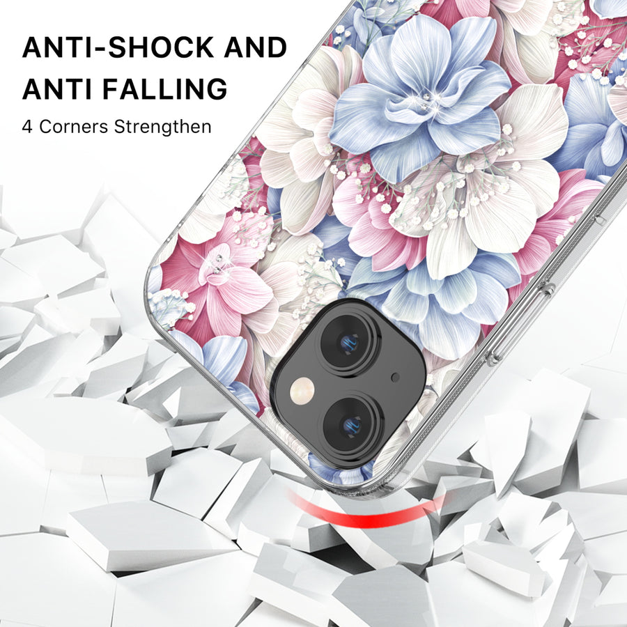 MyBat Pro Mood Series MagSafe Case (with Diamonds) for Apple iPhone 15 (6.1) - Floral Gems - RIP15CSFSSDM603-3.jpg