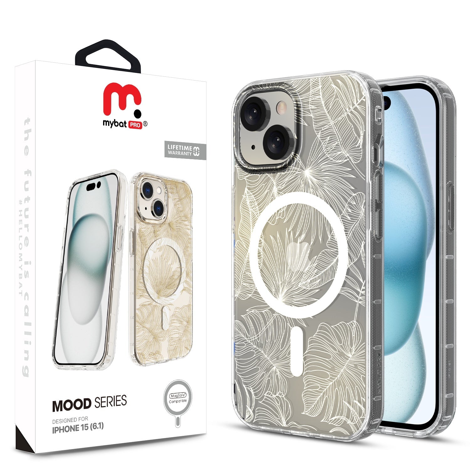 MyBat Pro Mood Series MagSafe Case for Apple iPhone 15 - Botanical