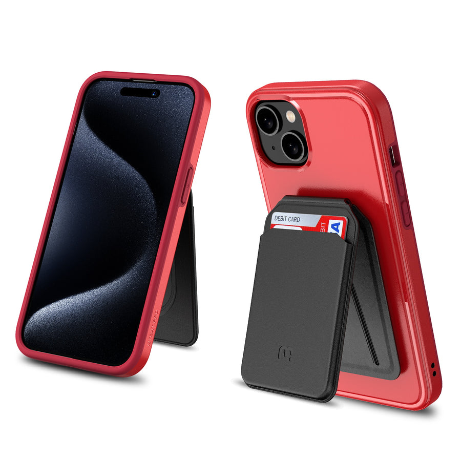 MyBat Pro Fuse Series Case Bundle + MagStash Wallet Folio for Apple iPhone 15 Plus - Red  / Black - RIP15MCSD5MS105-CH411-5.jpg