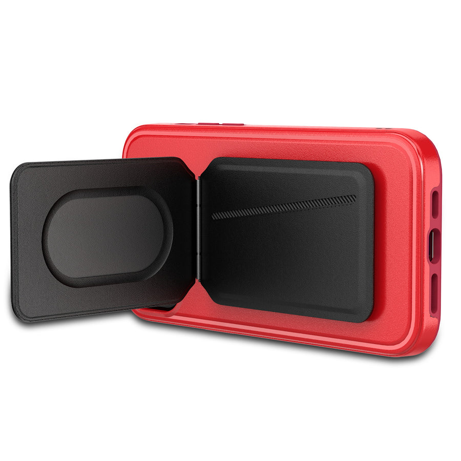 MyBat Pro Fuse Series Case Bundle + MagStash Wallet Folio for Apple iPhone 15 Plus - Red  / Black - RIP15MCSD5MS105-CH411-7.jpg