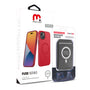 MyBat Pro Fuse Series Case Bundle + MagStash Wallet Folio for Apple iPhone 15 Plus - Red  / Black