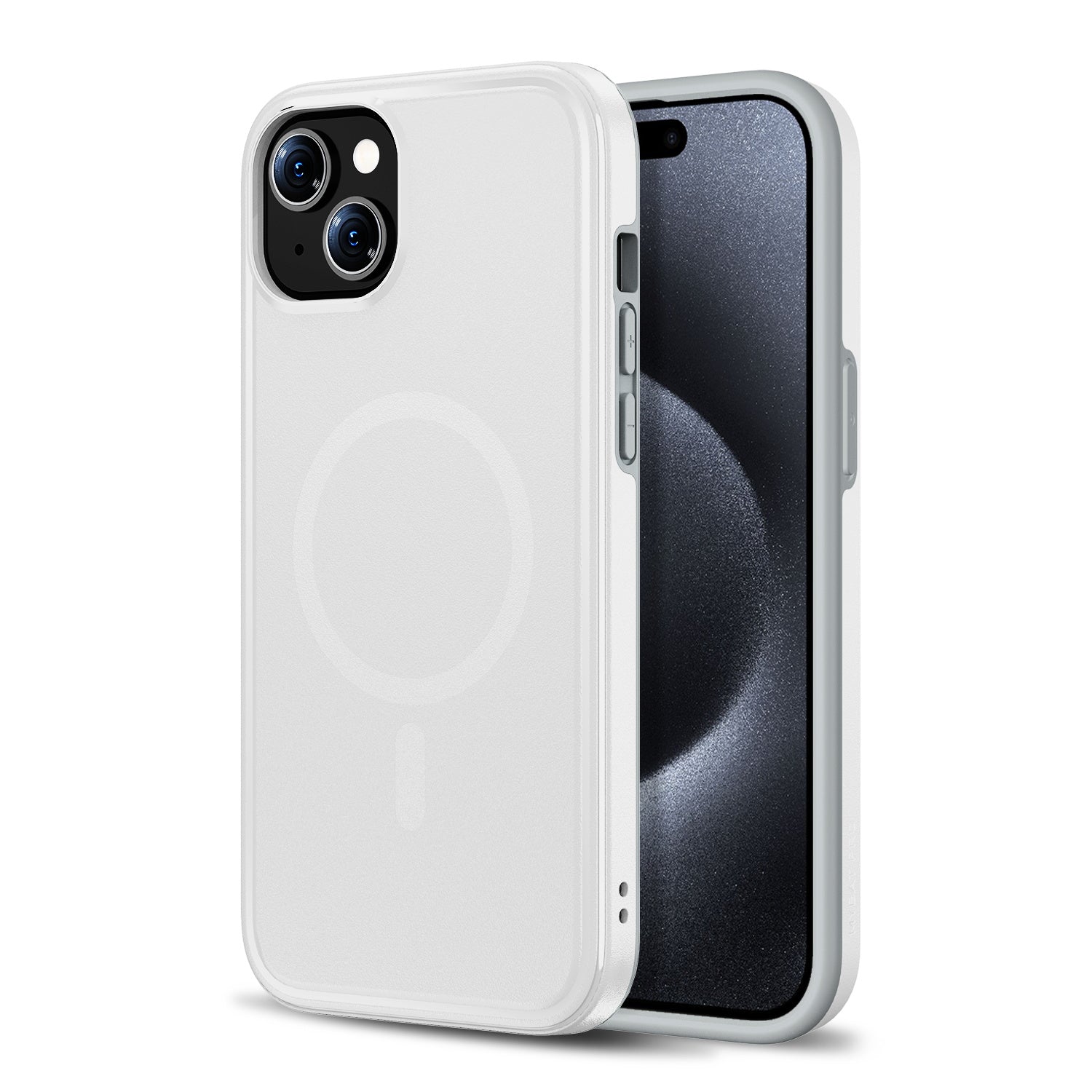 MyBat Pro Fuse Series Case Bundle + MagStash Wallet Folio for Apple iPhone 15 Plus - White  / Gray - RIP15MCSD5MS108-CH413-3.jpg