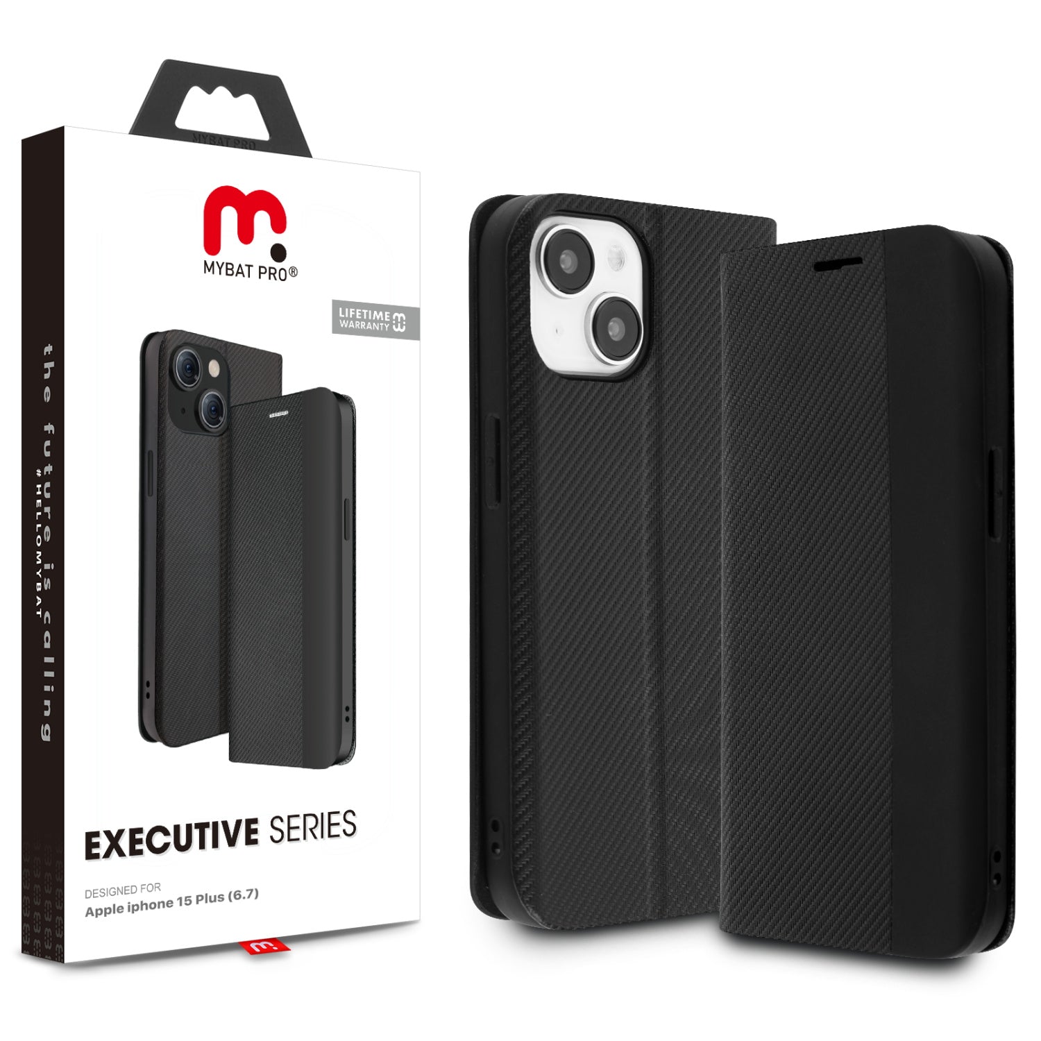 MyBat Pro Executive Series Wallet Case for Apple iPhone 15 Plus - Black - RIP15MPCMJP001-1.jpg
