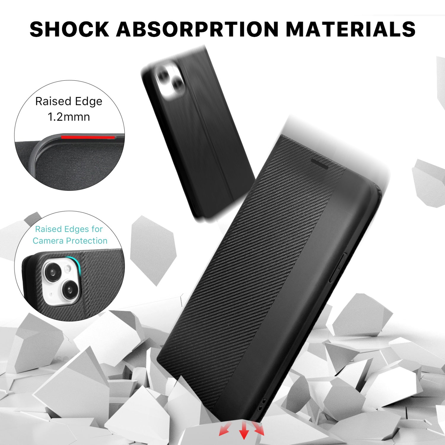 MyBat Pro Executive Series Wallet Case for Apple iPhone 15 Plus - Black - RIP15MPCMJP001-4.jpg