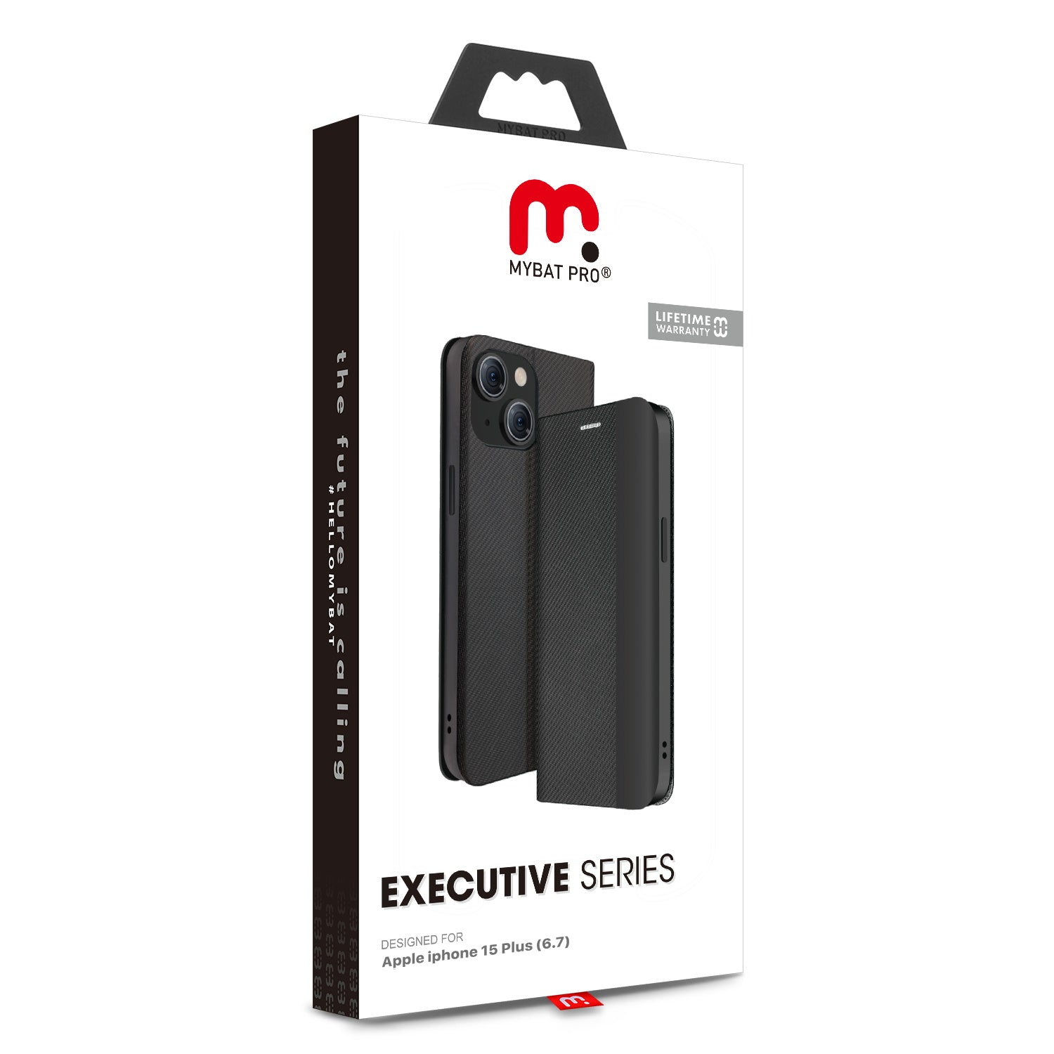 MyBat Pro Executive Series Wallet Case for Apple iPhone 15 Plus - Black