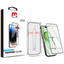 MyBat Pro QuickGuard Tempered Glass Screen Protector w/ Installation Tray for Apple iPhone 15 Plus - Black