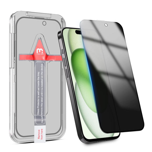 MyBat Pro Privacy Full Coverage Tempered Glass Screen Protector w/ Installation Tray for Apple iPhone 15 Plus - Black - RIP15MSCF151-2.jpg