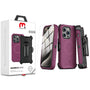 MyBat Pro Maverick Series MagSafe Case w/ Holster and Tempered Glass for Apple iPhone 15 Pro - Plum - RIP15PCS3NXMS003-1.jpg