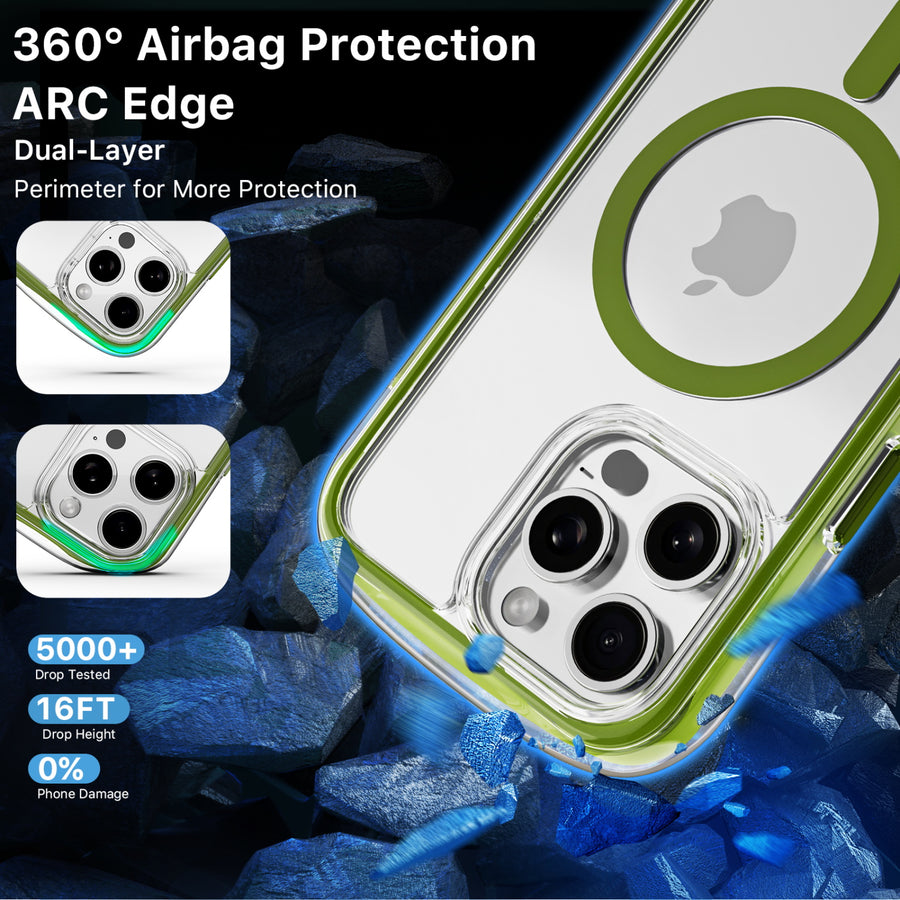 MyBat Pro Air-Filled Case with MagSafe for iPhone 15 Pro (6.1) - Green - RIP15PCSAFDM204-5.jpg