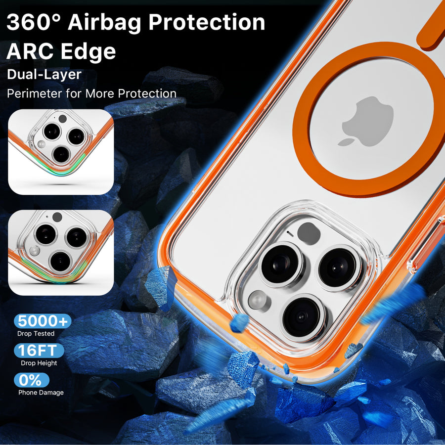 MyBat Pro Air-Filled Case with MagSafe for iPhone 15 Pro (6.1) - Orange - RIP15PCSAFDM205-5.jpg