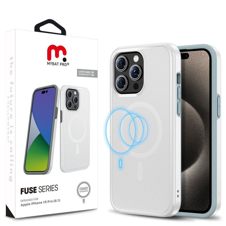 MyBat Pro Fuse Series w/ MagSafe Case for Apple iPhone 15 Pro - White