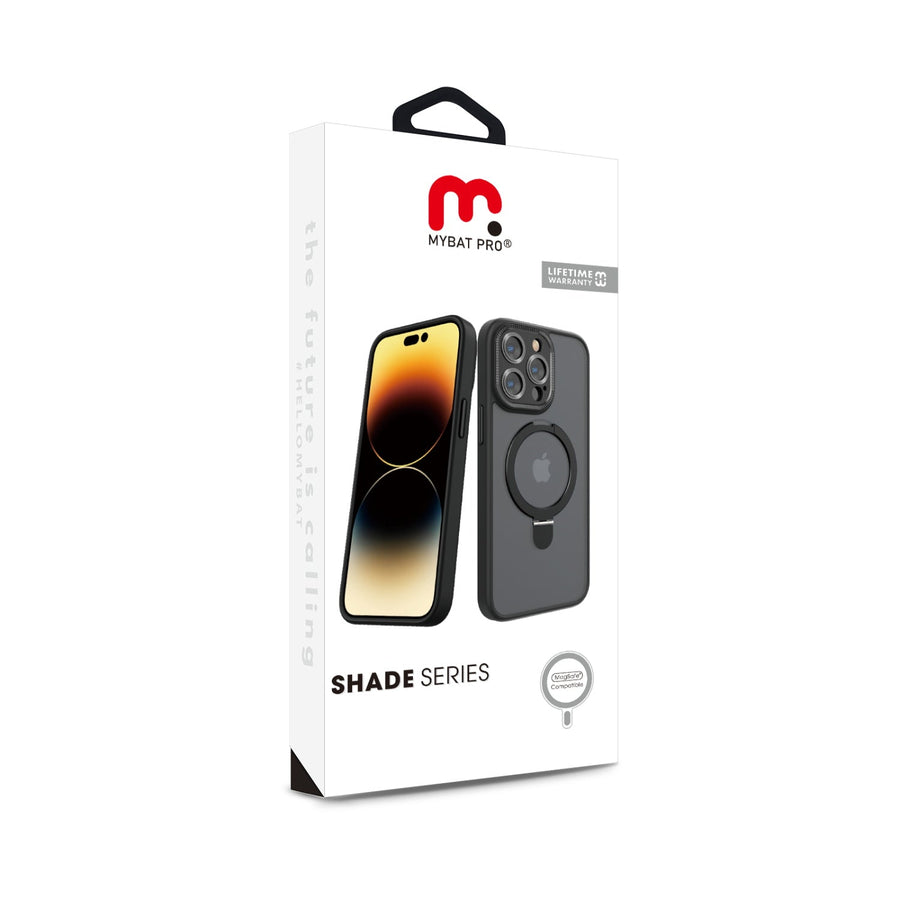 MyBat Pro Shade Series Case w/ MagSafe Ring Stand for Apple iPhone 15 Pro - Black