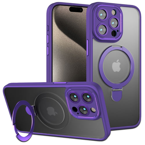 MyBat Pro Shade Series Case w/ MagSafe Ring Stand for Apple iPhone 15 Pro - Purple - RIP15PCSFGMS003-2.jpg