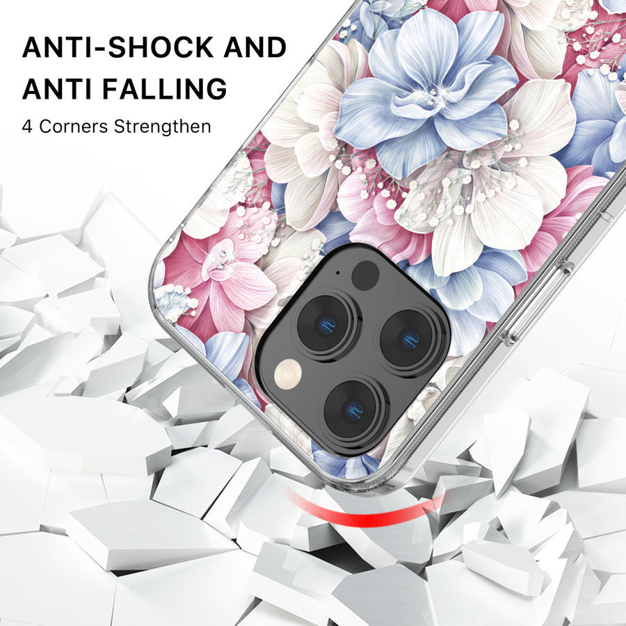 MyBat Pro Mood Series MagSafe Case (with Diamonds) for Apple iPhone 15 Pro (6.1) - Floral Gems - RIP15PCSFSSDM603-3.jpg