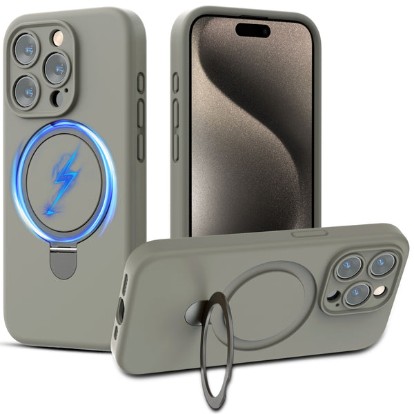 MyBat Pro SleekFit Series w/ MagSafe Case for Apple iPhone 15 Pro - Grey - RIP15PCSLSM502-2.jpg
