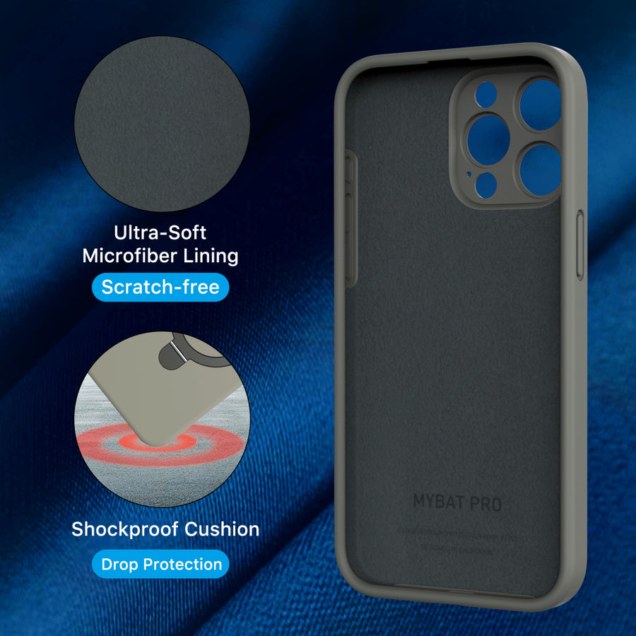 MyBat Pro SleekFit Series w/ MagSafe Case for Apple iPhone 15 Pro - Grey - RIP15PCSLSM502-6.jpg