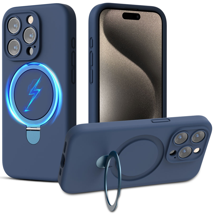MyBat Pro SleekFit Series w/ MagSafe Case for Apple iPhone 15 Pro - Blue - RIP15PCSLSM503-2.jpg