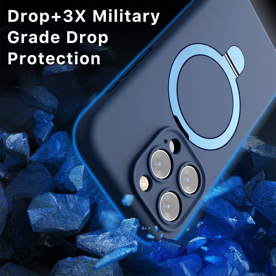 MyBat Pro SleekFit Series w/ MagSafe Case for Apple iPhone 15 Pro - Blue - RIP15PCSLSM503-4.jpg