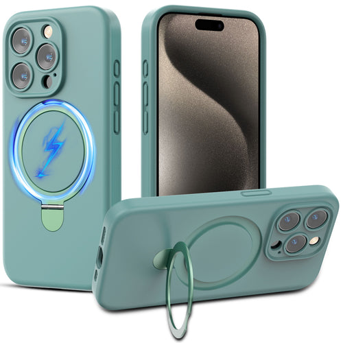 MyBat Pro SleekFit Series w/ MagSafe Case for Apple iPhone 15 Pro - Green - RIP15PCSLSM504-2.jpg