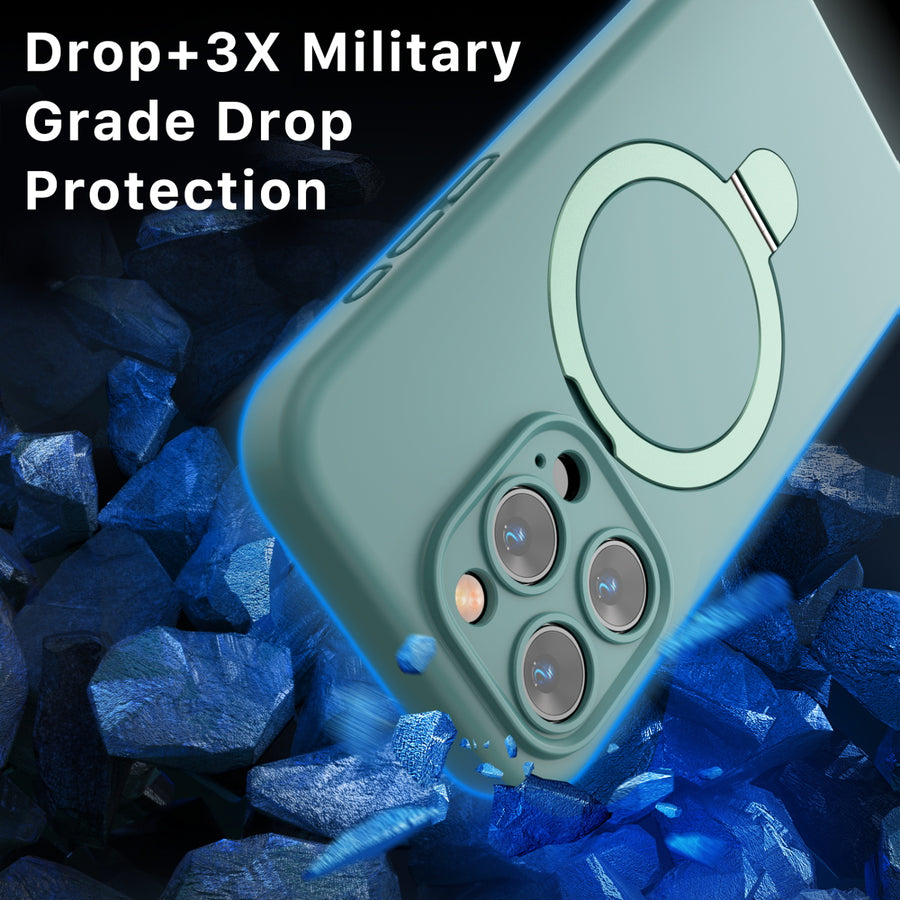 MyBat Pro SleekFit Series w/ MagSafe Case for Apple iPhone 15 Pro - Green - RIP15PCSLSM504-4.jpg