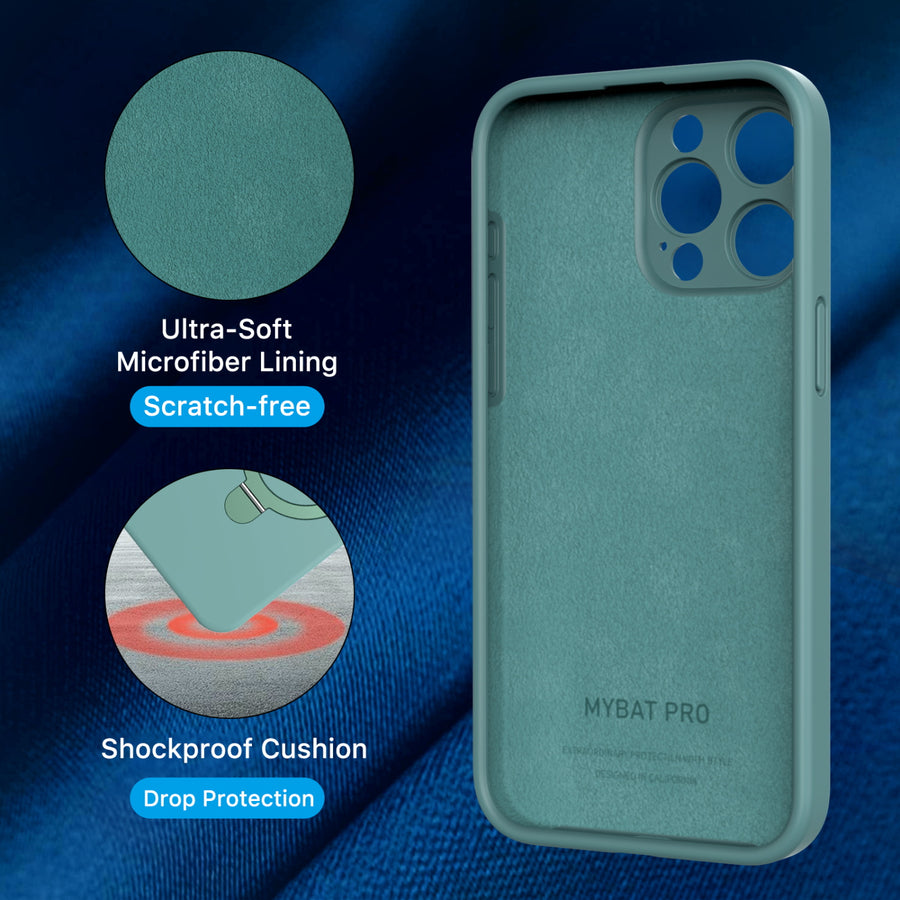 MyBat Pro SleekFit Series w/ MagSafe Case for Apple iPhone 15 Pro - Green - RIP15PCSLSM504-6.jpg