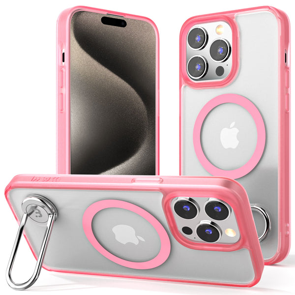 MyBat Pro Lunar Series w/ MagSafe Case for Apple iPhone 15 Pro - Rose - RIP15PCSLSMS204-2.jpg