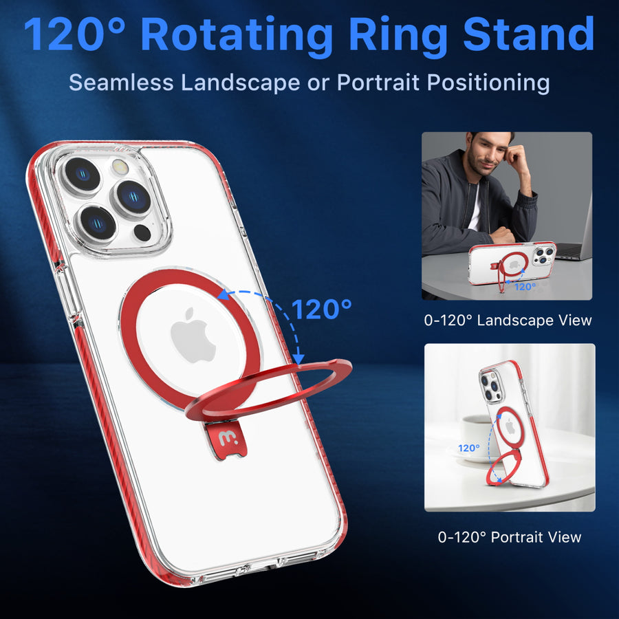 MyBat Pro Lure Series Case w/ MagSafe Kickstand Ring for Apple iPhone 15 Pro - Red - RIP15PCSRVLM504-3.jpg