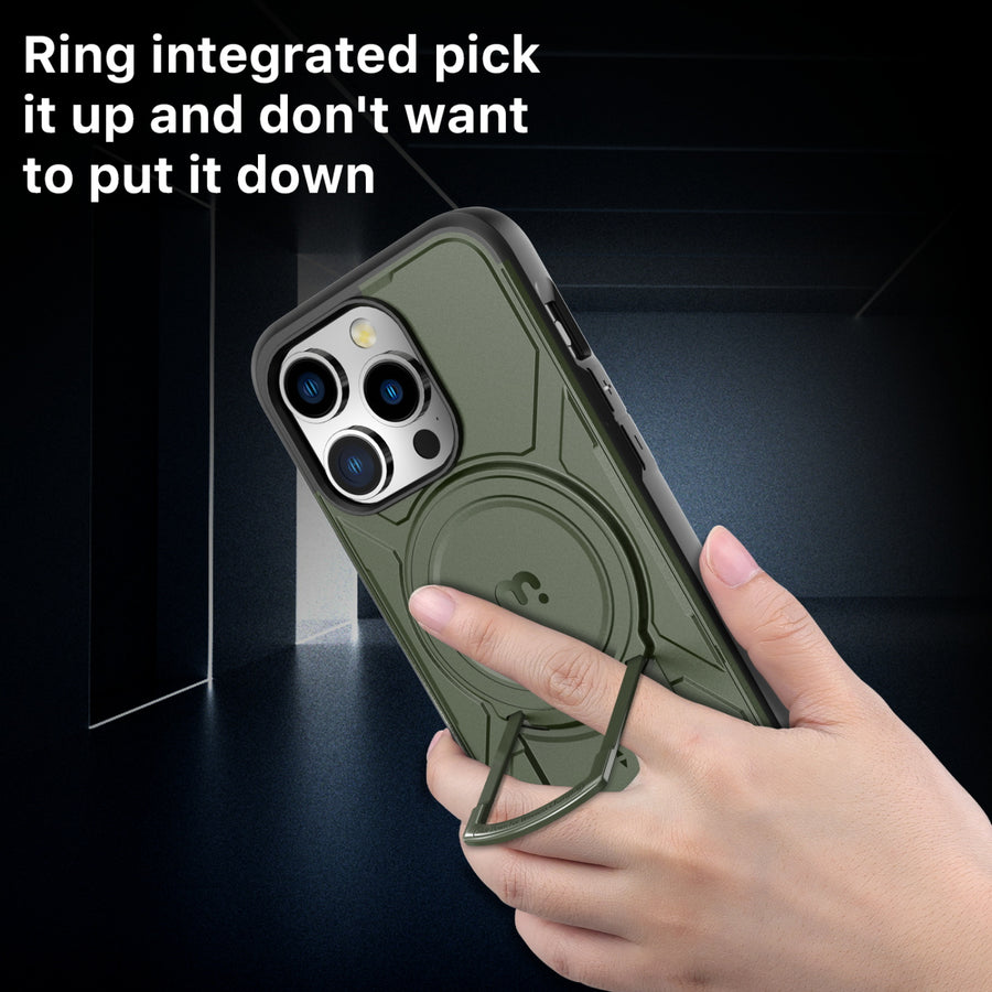 MyBat Pro Stealth Series Case for Apple iPhone 15 Pro (6.1) - Army Green / Black - RIP15PCSSTSMS204-6.jpg
