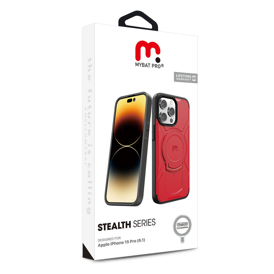MyBat Pro Stealth Series Case for Apple iPhone 15 Pro (6.1) - Red / Black - RIP15PCSSTSMS205-8.jpg