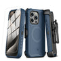 MyBat Pro Maverick Series MagSafe Case w/ Holster and Tempered Glass for Apple iPhone 15 Pro Max - Blue - RIP15PMCS3NXMS002-1.JPG