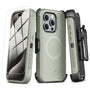 MyBat Pro Maverick Series MagSafe Case w/ Holster and Tempered Glass for Apple iPhone 15 Pro Max - Grey - RIP15PMCS3NXMS005-2.jpg